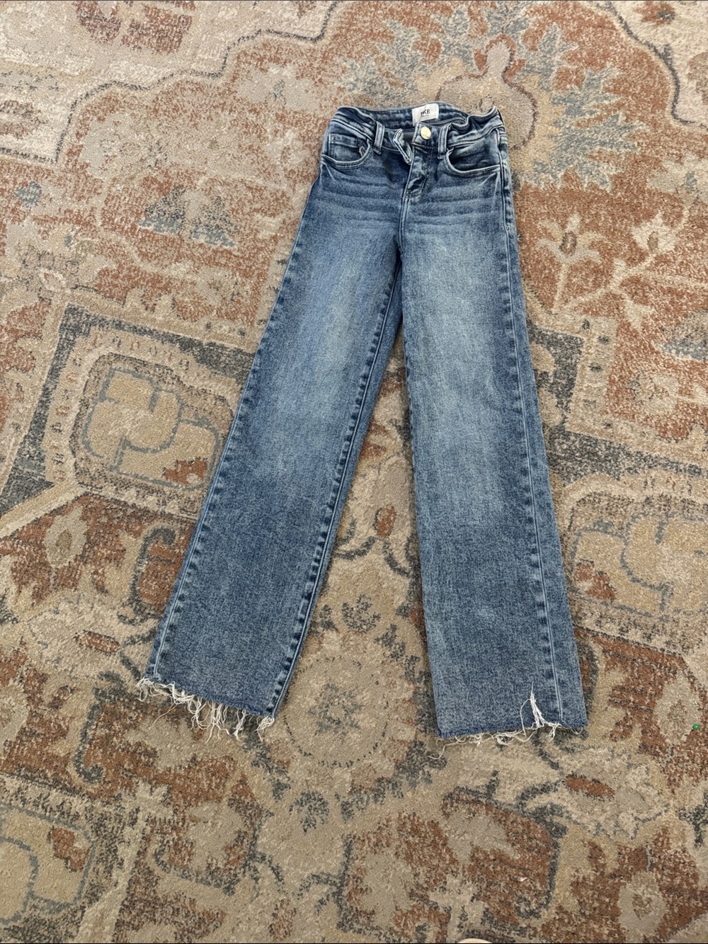 Youth 7L BKE brand  High-Rise Straight Jeans